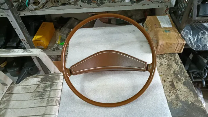 VOLANTE MARROM ORIGINAL VW DO FUSCA BRASÍLIA VARIANT 