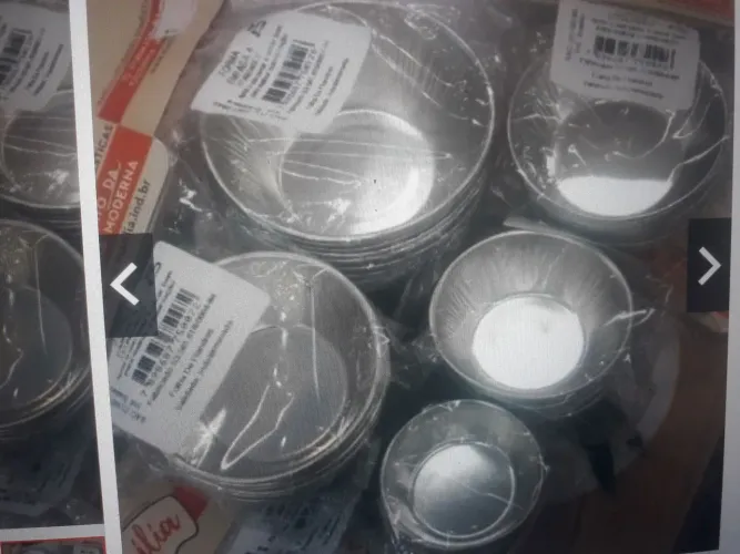 60 unidadea kit formas empadas n°1,2,3,4(1 pacote de cada)