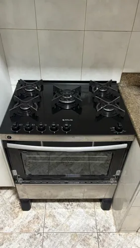 Fogão Atlas U Top Gourmet 5 Bocas - trempe de ferro Fundido
