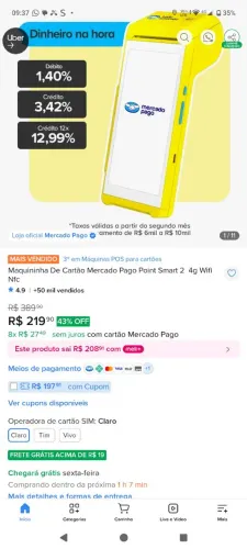 Maquininha Point smart 2