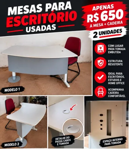 Mesa de estudos e escritório