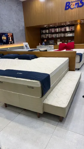 Cama box Bon Sono + auxiliar