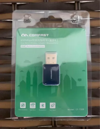 Adaptador USB Wi-Fi + Bluetooth Comfast CF-726B