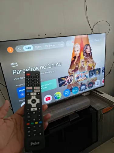 Tv smart 58 4k Philco Dolby Áudio nova plástico gigante top