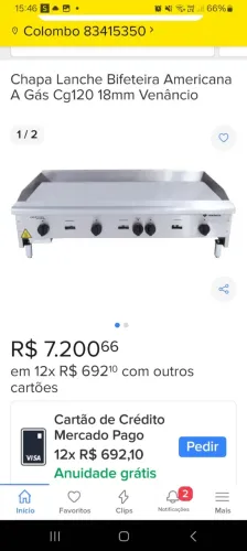 Equipamentos Restaurantes/ Hamburguerias