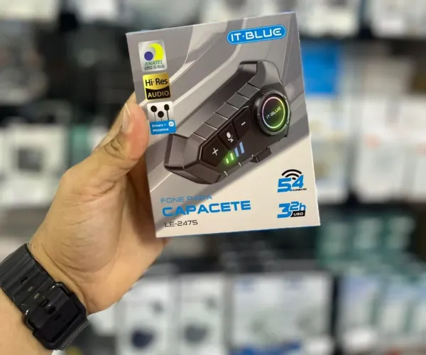 Fone Para Capacete Bluetooth (SOMOS LOJA)