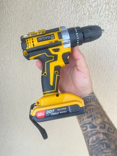 Parafusadeira Furadeira Completa 48V + 2 Baterias e Maleta (Nova na Caixa)