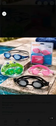Kit com 15 óculos de Natação