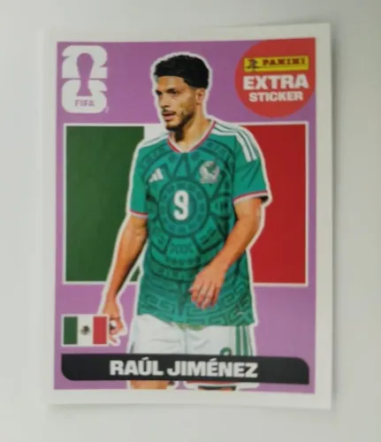 Figurinha Legend Extra Sticker Raúl JIMENEZ Copa 2026 Panini Original - ROXA / BORDÔ
