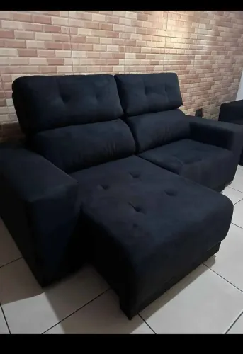 SOFA RETRATIL RECLINÁVEL 2MT NOVO DE FABRICA