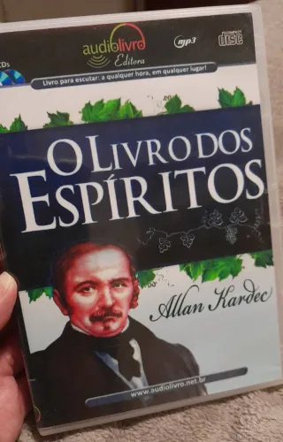 Dvd - O Livro dos Espíritos Allan Kardec audiolivro 