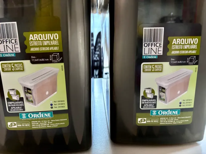 Arquivos empilháveis Office Line ordene 1 largo 1 estreitos