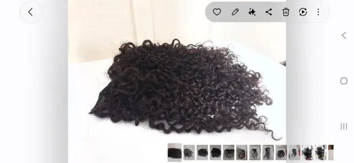Mega hair Cacheado -  100% cabelo humano - 40 cm