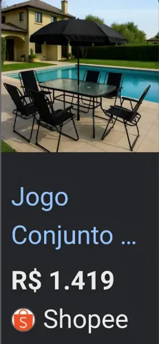 Conjunto mesa 6 cadeira área externa ou interna. Masa de vidro super luxuosa estado d novo