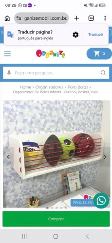 Estante infantil organizadora nicho mobile