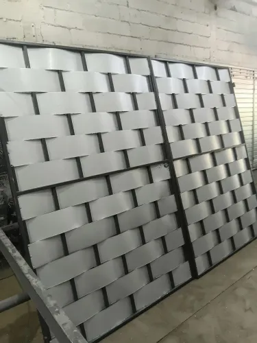 Portão abrir 2folhas top novo completo pt entrega