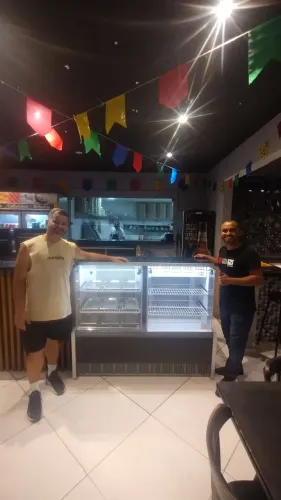 BALCÃO VITRINE QUENTE E FRIO 1.40 METRO LINHA AURORA GELOPAR