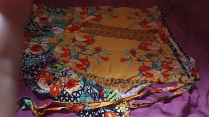 Saia estampada envelope, tamanho GG