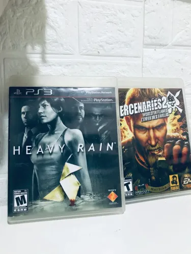 Heavy Rain + Mercenaries 2 World in Flames - PS3 Original - Raros