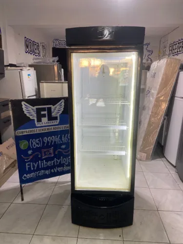 FREZER EXPOSITOR METAL FRIO FROST FREE 500 LITROS