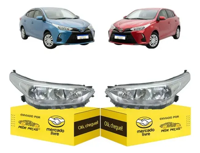 Par Farol Sinaleira Toyota Yaris 2018 2019 20 A 2025 S/led Ambos Lados