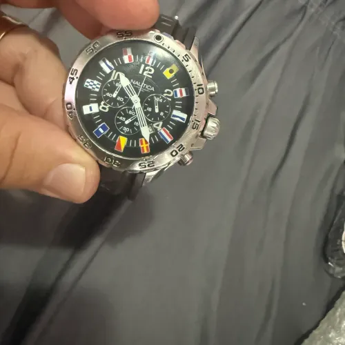 Nautica Relógio masculino N16553G de aço inoxidável