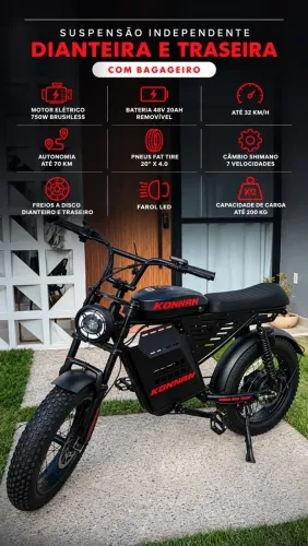 BIKE ELÉTRICA 750W KONAN