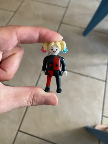 Arlequina, Playmobil, DC, Coleção Kinder Ovo