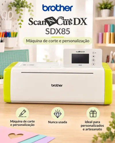 Brother ScanNCut DX SDX85 - Máquina de Corte com Scanner | Nunca Usada