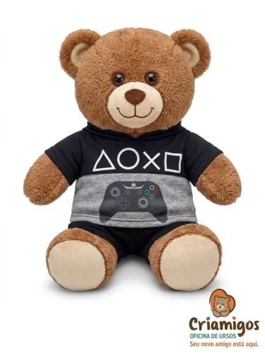 Urso Criamigos Edição Gamer - Com Capuz Especial e Brinde Exclusivo!