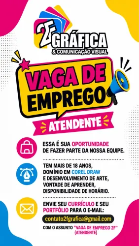 VAGA DE EMPREGO ATENDENTE