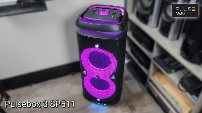 Caixa de som pulsebox 3 1400w potencia