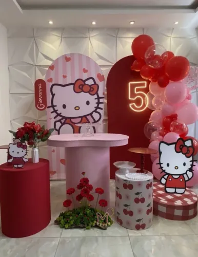 Decoração hello Kitty festa
