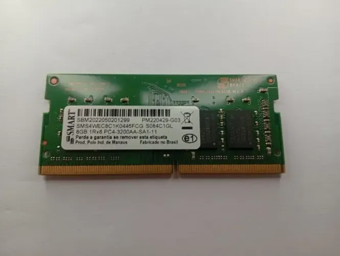 MEMORIA SMART MODULAR PARA NOTEBOOK 8GB DDR4 3200 MHz