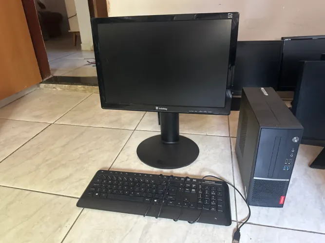 Computador lenovo ddr4 i5 i7 para empresas completo tela 19 loja com garantia completo