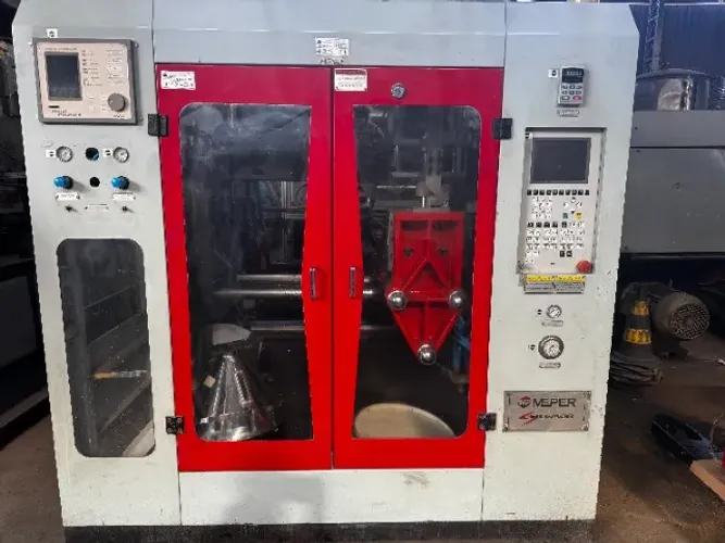 SOPRADORA PARA PLASTICOS MARCA MEPER MODELO MP 55 CAPACIDADE 2 LITROS 1 BICO, MESA SIMPLES