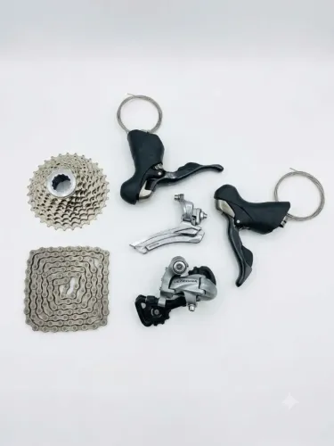 KIT TRANSMISSÃO 10V SHIMANO ULTEGRA 6700 (STI + CAMBIOS DIANTEIRO E TRASEIRO + CASSETE + C
