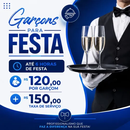 GARÇOM PARA FESTAS E EVENTOS