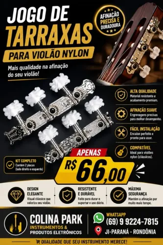 Jogo de tarraxas violão Nylon