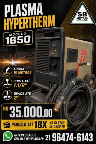 Plasma hypertherm 1650