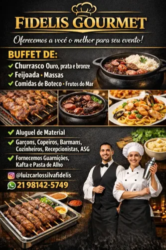 Fidelis Gourmet buffets & mão de obra para Eventos 