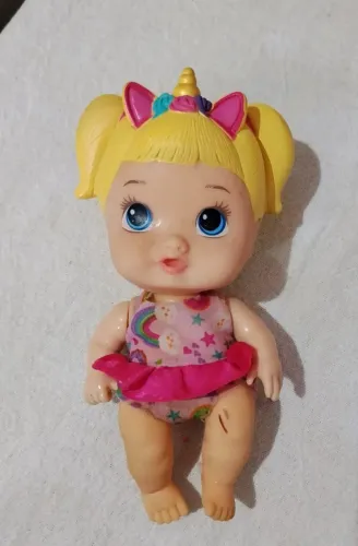Boneca Little Dolls Balancinho Unicórnio Divertoys Original