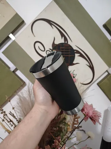 Copo Térmico com Tampa Abridor - Novo!