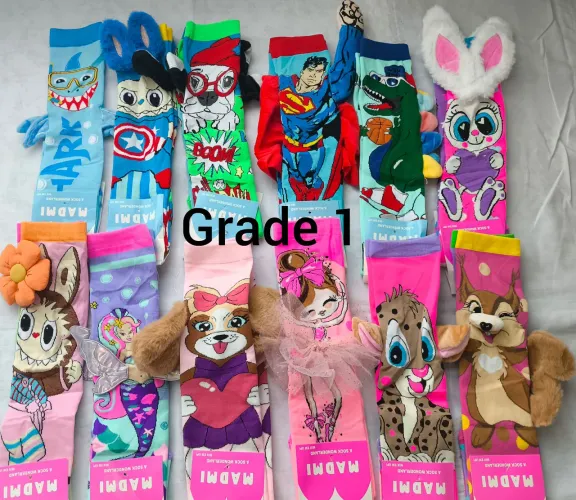 Grade 12 Meias Malucas 3D Atacado Divertidas 