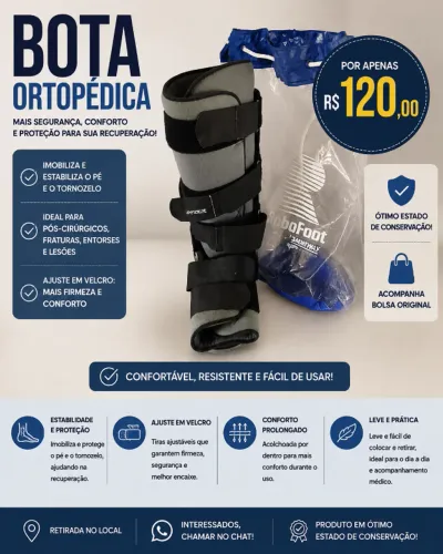 Bota Ortopédica Robofoot com Bolsa