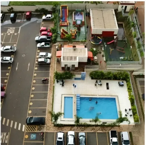 Total Ville Paraíso - 2 aps d 2 qrts - 43 e 51 m2 - 1º e térreo - Valparaiso de Goiás