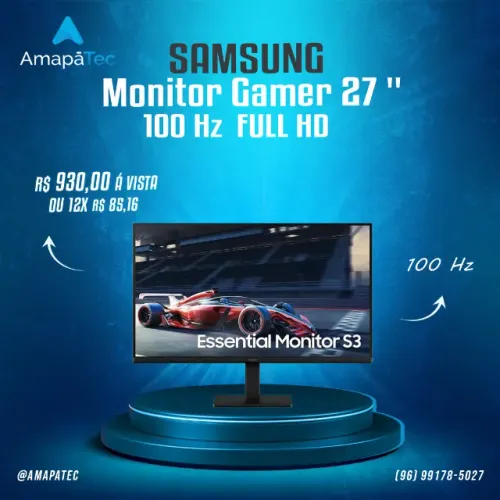 Monitor Gamer Samsung 27" FHD 100 Hz S3