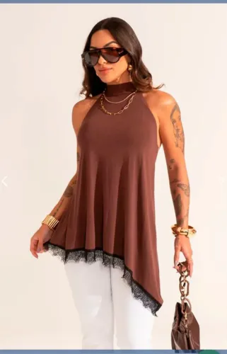 Blusa assimétrica 