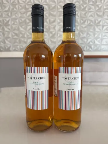 ? Kit 2 Vinhos Espanhóis Costa Cruz 2017 Branco 750ml