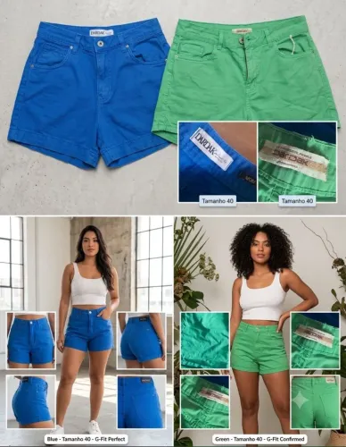 Shorts jeans feminino